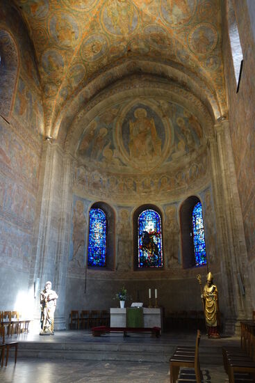 Secco-Malerei im Altarraum - 13. Jh.