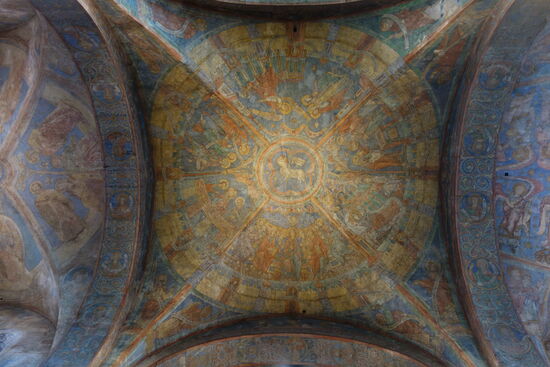 Secco-Malerei in der Vierung