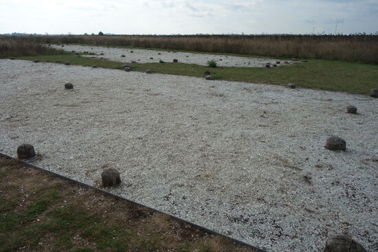 angedeutete Siedlungsspuren