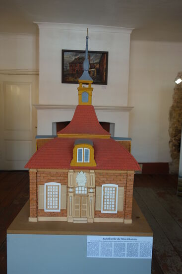 Modell der Historischen Gloriette am Bassinplatz (Ausstellung im Jan Bourman Haus )