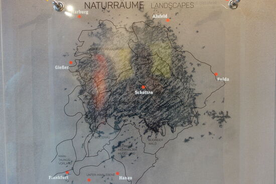 Karte des Vogelberggebietes