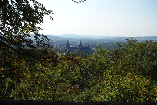Beim Aufgang zur Klosterkirche hat man tolle Ausblcike auf Fulda