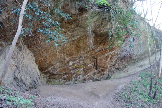 Festes Gestein des Untergrunds