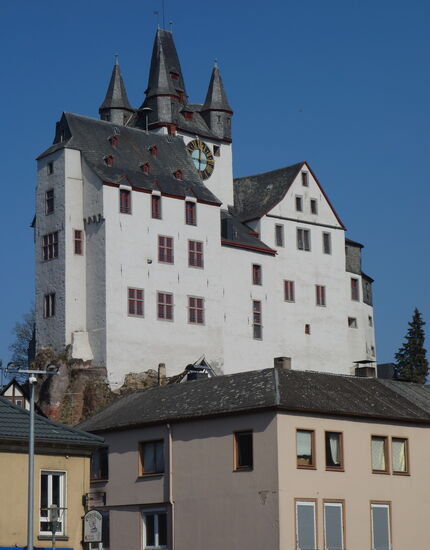letzter Blick vom Marktplatz auf das Grafenschloß