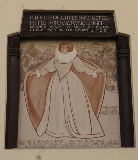 Fresko der Gräfin Sophie Hedwig - Altstadtstraße 20