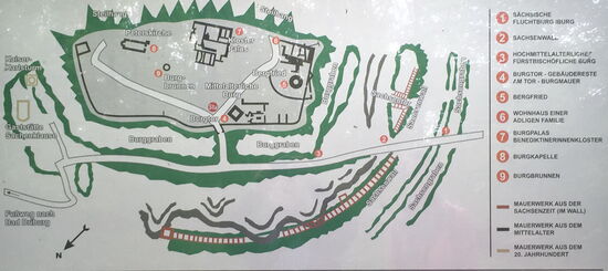 ganz im Osten liegt der Kaiser Wilhelm Turm /(z.Zt. geschlossen)