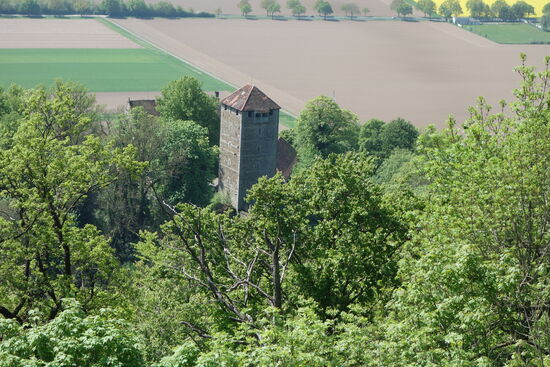 ein Ausschnit aus dem Foto zeigt die bereits beschriebene Schaumburg