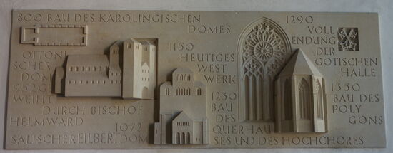 Baugeschichte in Stein gehauen