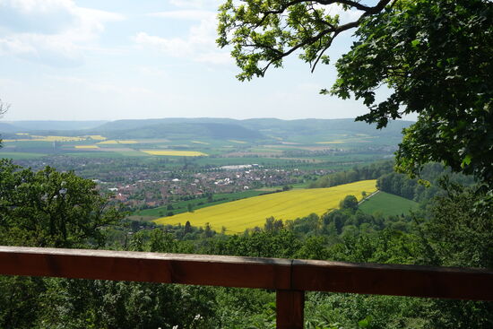Blick nach Westen auf das Pyrmonter Bergland