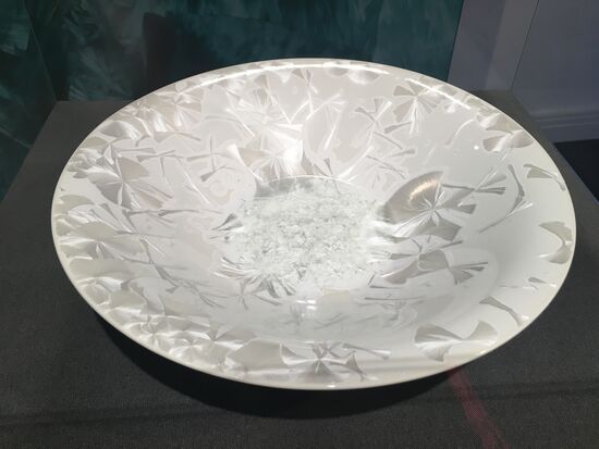 Schale Form 1029 mit Kristallglasur, 2013 - Entwurf Waiter Nitzsche 1938