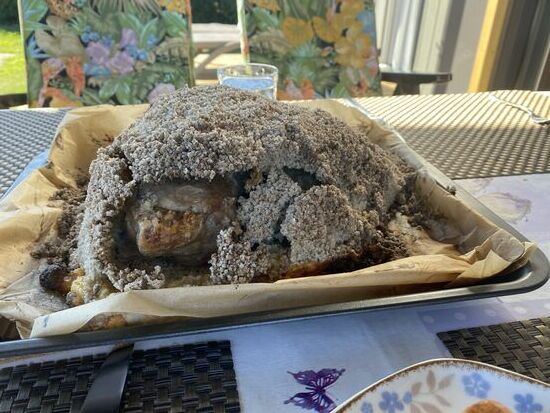 Dorade in der Salzkruste