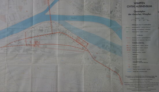 Karte des römischen Wimpfen