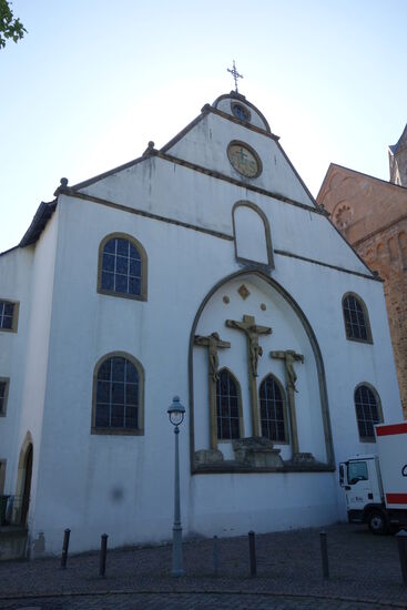 Gymnasialkirche - dem hl. St. Paulus gewiht - seit ca. 300 Jahren steht sie neben dem DOM -  die sog. Kleine Kirche ist ein Zusammenschluß verschiedener engegierte Christen unter dem namen Forum Osnabrück.