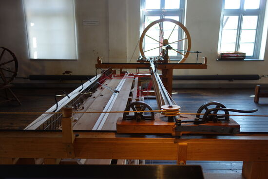 Nachbildung der legendären feinspinnmaschine 'Spinning Jenny' - 1764-1780 England