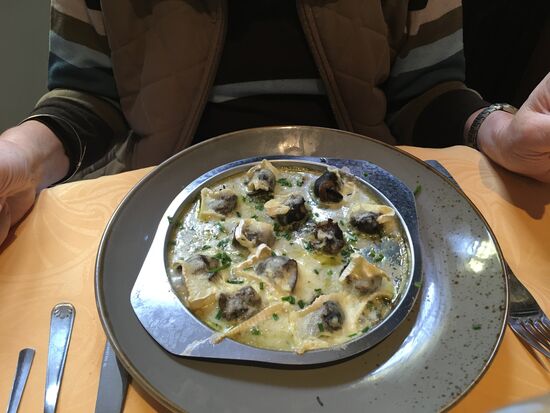 Schnecken mit Normandie-Käse