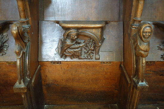 le bourgeois qui se chauffe