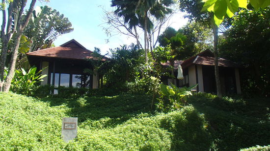 Unsere Pavillon Suite... links ist Bettina untergebracht, rechts Christine, Sarah und Max