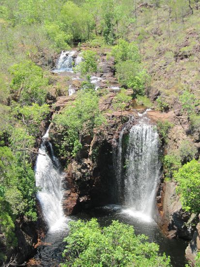 Florence Falls, Wasserfall und Badesee