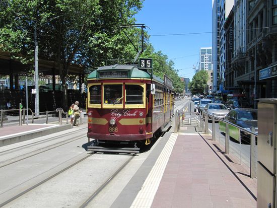 Die Circle-Tram 35 ist umsonst.