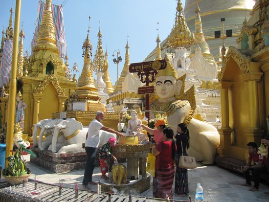 Hier Erich an der "Mittwoch abend" Corner. Der Elephant hat keine Stoßzähne.