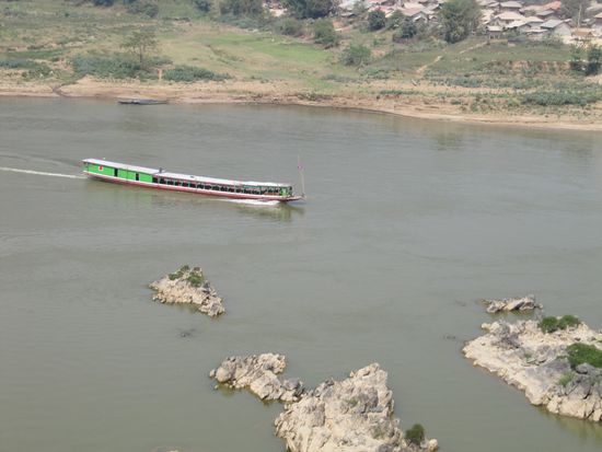 Die Boote von Laos fuhren allerdings!!!