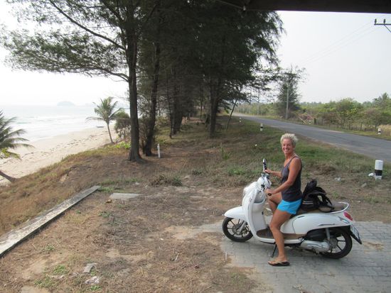 Mit dem Motorbike gehts flott...