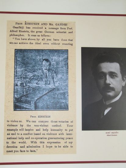 Mit dem Brief von Abert Einstein an den großen Mahatma wünschen wir allen Lesern ein gutes und vor allem friedliches Neues Jahr.