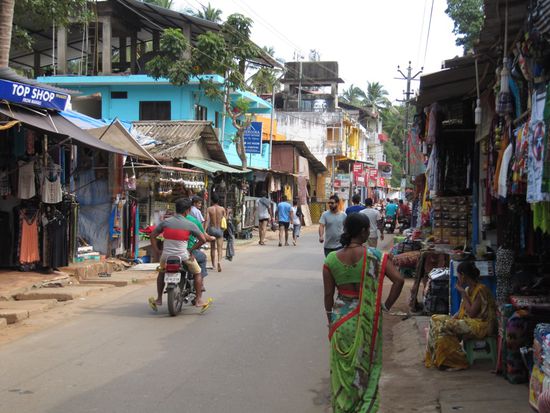 Unser Hotel in Palolim - das türkise Haus.