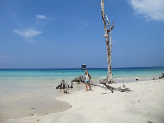 Elephant Beach. Sehr einsam.