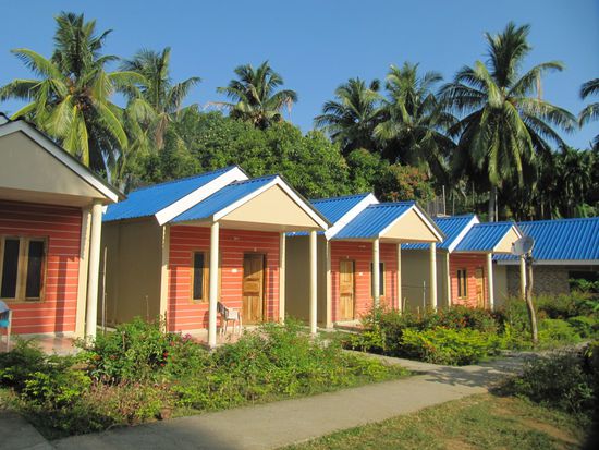 Unsere Hütte in der Sarthak Residency (1.500 INR). Sehr nett. Lauter Inder. Alles anderen Hotels sind superteuer.