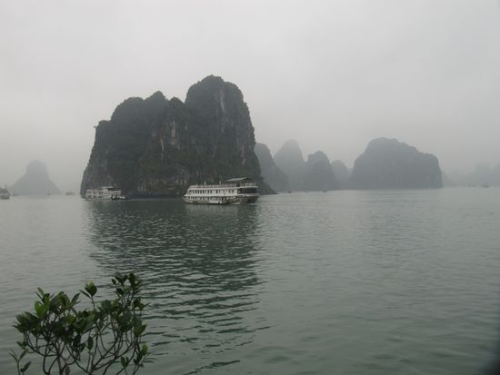 Am ersten Tag nebliges, feuchtes Wetter.