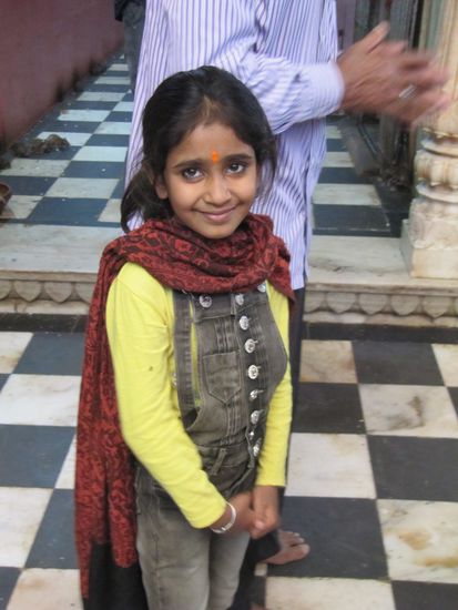 Es gibt auch süße "Ratten" im Tempel - ohne irgendwelche Ängste.