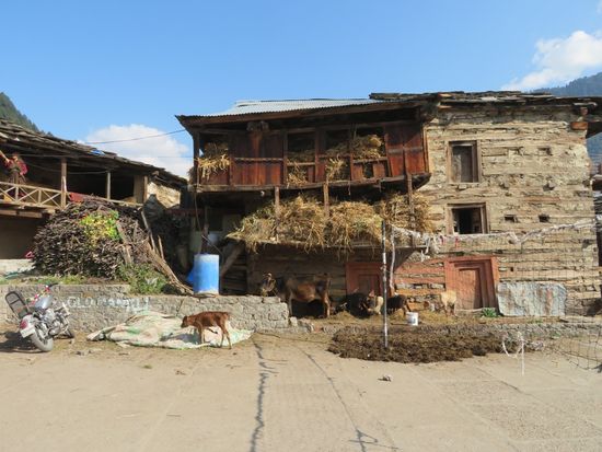 Hier sind wir nachts vorbei.