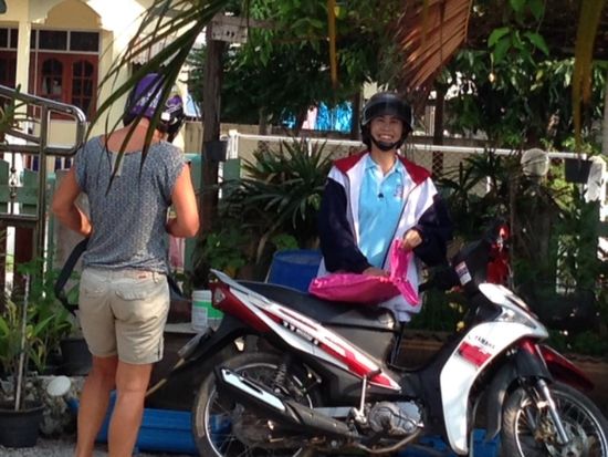 ... mal geht es mit Jane zum Markt ... oder zur Motoradinspektion !!!