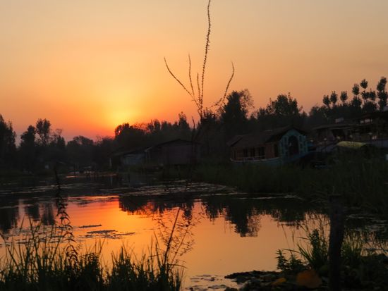 Abendstimmung auf dem See.