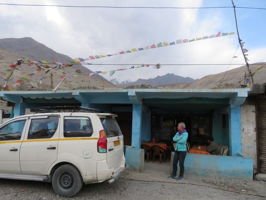 Mittagspause bei einer guten, heißen Veg-Suppe...