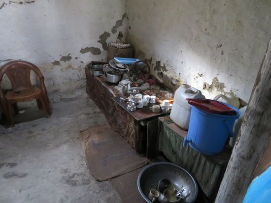 ...hier in der Küche lecker zubereitet. Wir haben drei gegessen.