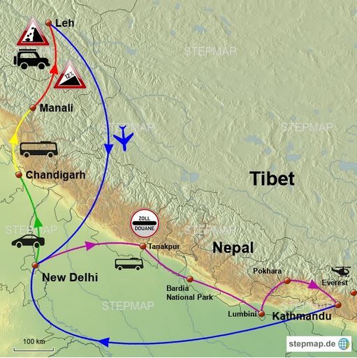 Planung im Western Himalaya und in Nepal