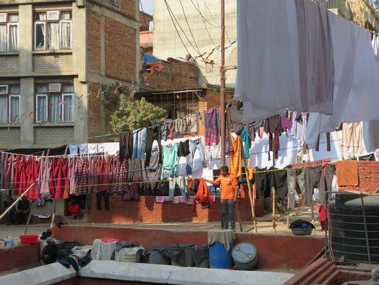 ... es wird gewaschen ...