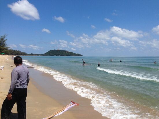 ... am Strand den Fischern zusehen ...