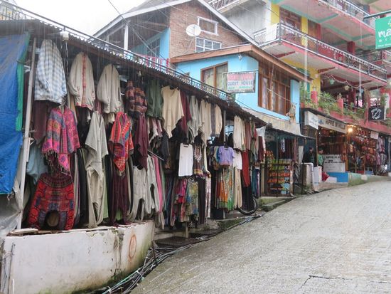 Abends wieder kalt. Nieselregen in Old-Manali.
Wir essen abends in einem afghanischen Restaurnt in der Fußgängerzone. Na ja.
Schlafenszeit, weil zu kalt und zu naß draußen.