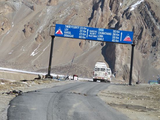 Die Grenze zu Ladakh.