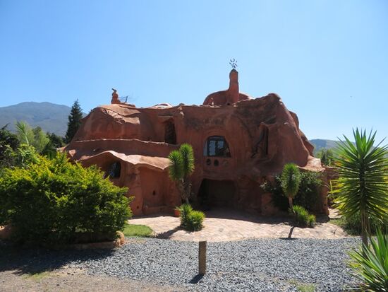 Wir besuchen die Casa Terracota, ...