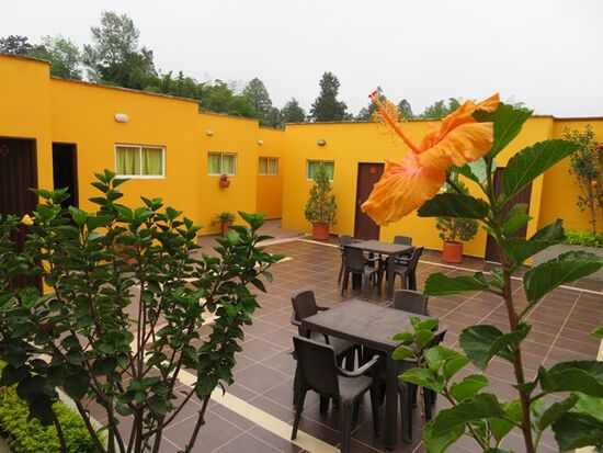 Hostel el Hangar, keine 400m weit weg vom Medellin Airport. Klein, aber recht nett.