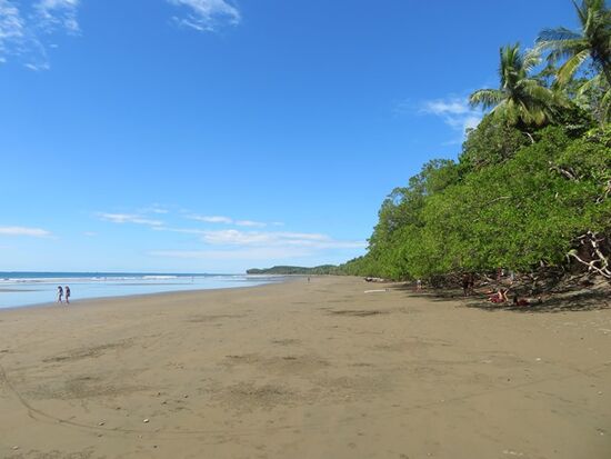 Strand bei Uvita rechts ...