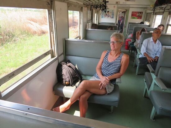 Gemütlich zuckelt man dahin ...