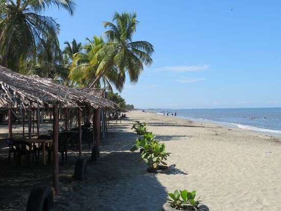 ... der Strand recht beschaulich ...