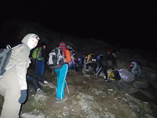 nicht nur wir wollten hoch....