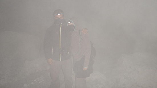 In der Schwefelwolke