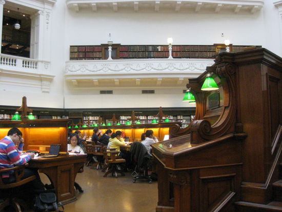 Hier ein großer Lesesaal